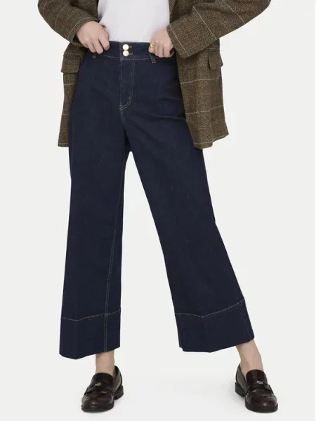 ONLY Jeansy Onlmadison Wide Leg niebieski