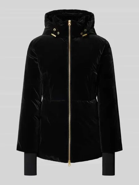 Połyskująca kurtka z zamkiem błyskawicznym dwustronnym Armani Exchange czarna