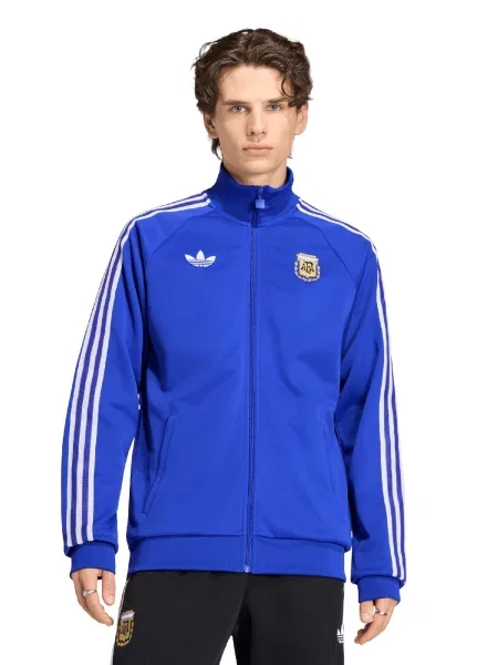 ADIDAS PERFORMANCE Jachetă de trening AFA / galben / alb albastru