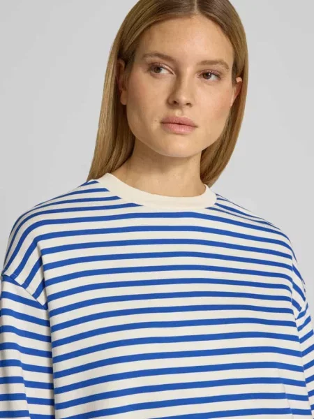 Oversized bluza z czystej bawełny model FRANKA MAARLEN' Armedangels niebieska