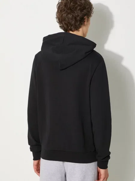 Μπλούζα A.P.C. hoodie standard rue madame GOTS με κουκούλα μαύρο