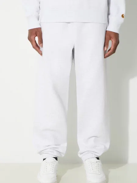 Tepláky Carhartt WIP Chase Sweat Pant melanžové šedá