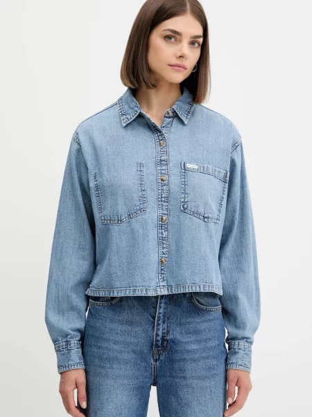 Джинсова сорочка Guess Jeans relaxed класичний комір