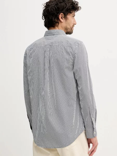 Košile Tommy Hilfiger regular s límečkem button-down černá