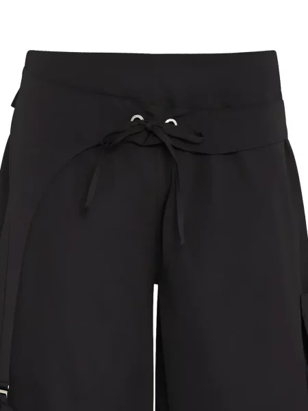 Pantaloni scurți cargo Amir Slama cu cordon negru