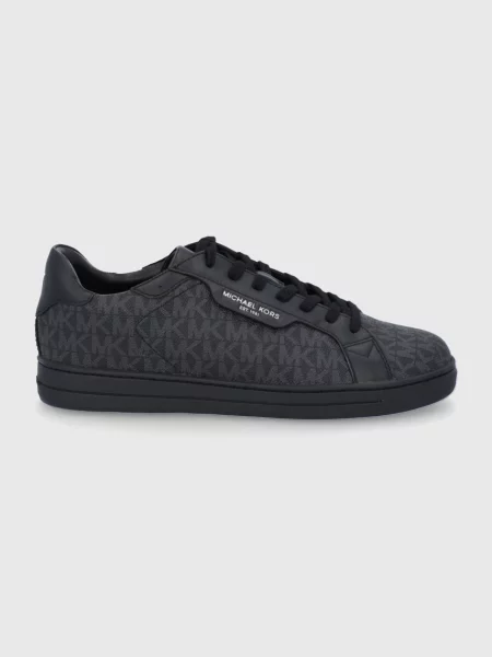 Michael Kors Sneakers KEATING cu adaos de piele negru