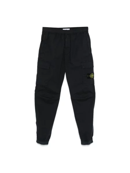 Spodnie cargo Stone Island z kamieniami czarne