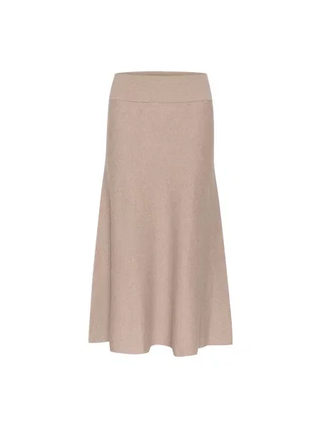 Dzianinowa spódnica Inwear w kolorze melanż szara