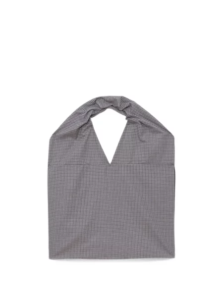 Geantă shopper Baserange de flanelă gri