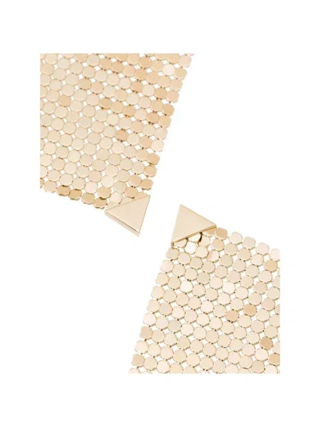 Kolczyki Paco Rabanne z siateczką żółte