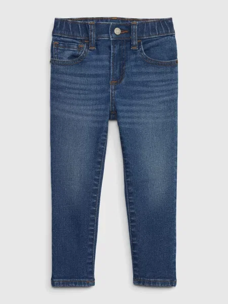 Skinny jeansy skinny Gap niebieskie