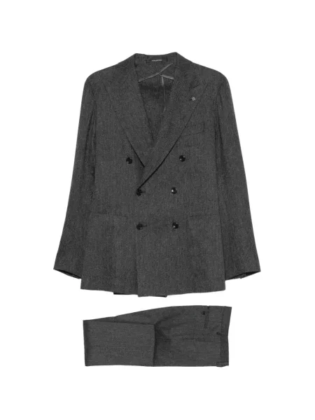 Costum Tagliatore cu două rânduri de nasturi gri