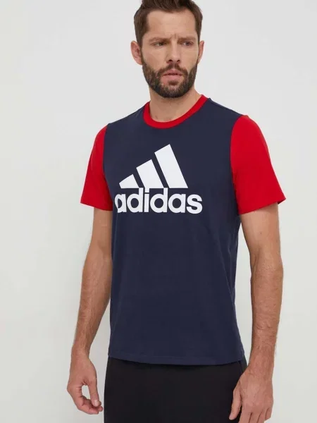 Kratka majica adidas mornarsko modra