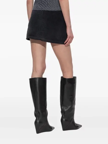 Fusta mini Alexander Wang cu broderie negru