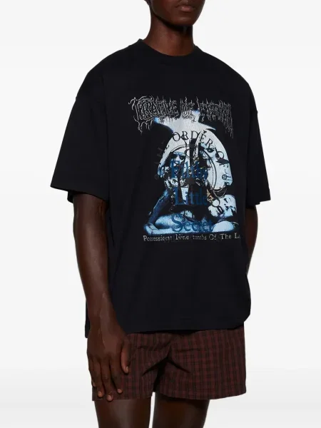 Tricou Vetements cu imagine negru