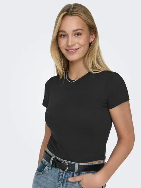 ONLY Tricou cyan negru