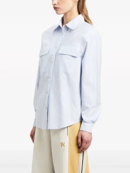 Cămașă Palm Angels cu broderie albastru