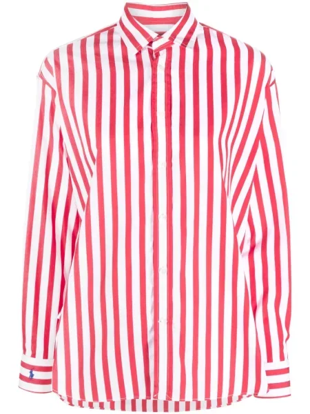 Rastezanje košulja Polo Ralph Lauren ošišan s herringbone uzorkom plava