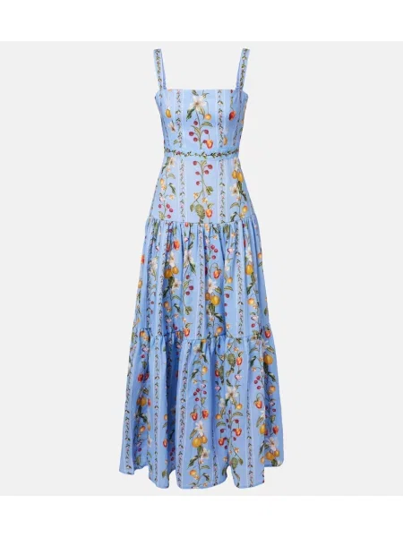 Rochie maxi Agua By Agua Bendita de in cu imagine albastru
