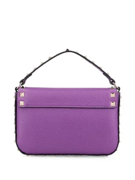 Geantă Valentino Garavani din piele violet