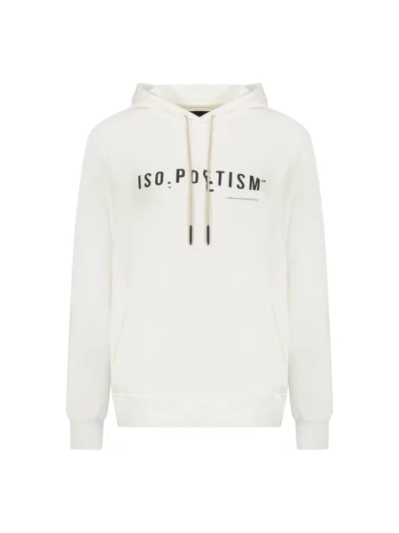 Bluza z kapturem Iso.poetism z kapturem biała