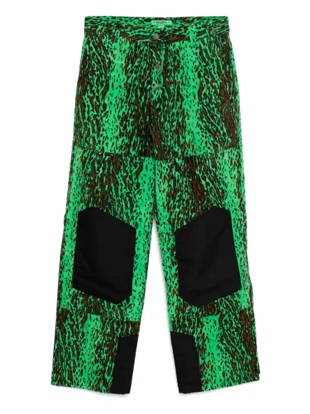 Pantaloni Stain Shade cu imagine cu model leopard verde