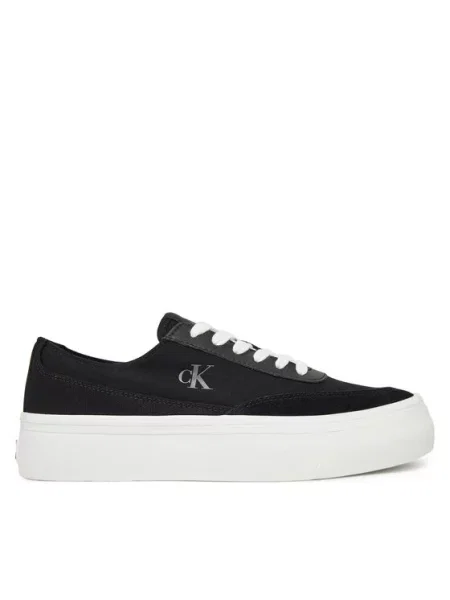 Superge Calvin Klein Jeans Vulc Flatform Low Cv Mix Mg črna