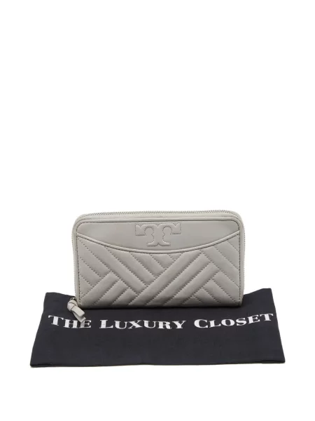 Matlasat portofel Tory Burch gri