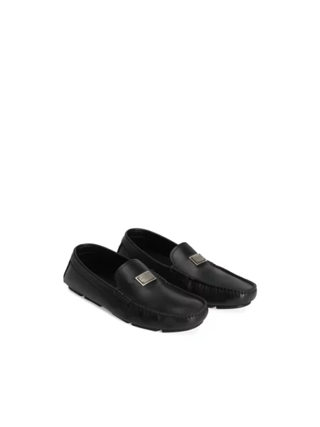 Półbuty Dolce And Gabbana skórzane czarne