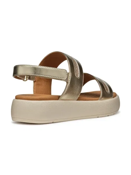 Geox sandale D CAMALEI C cu platforma auriu