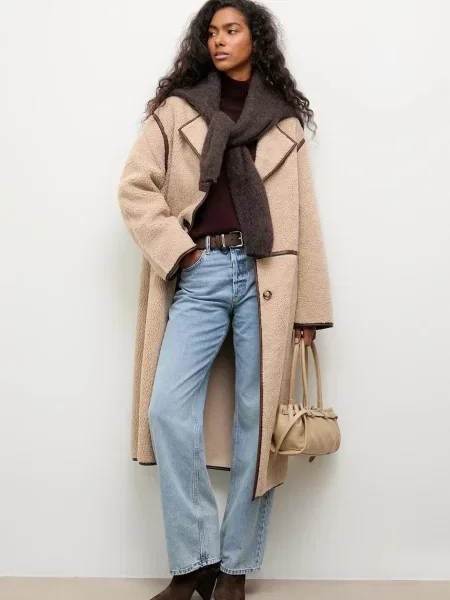 Пальто Answear.LAB бежевий