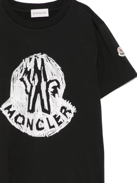 Dětské tričko Moncler Enfant černé