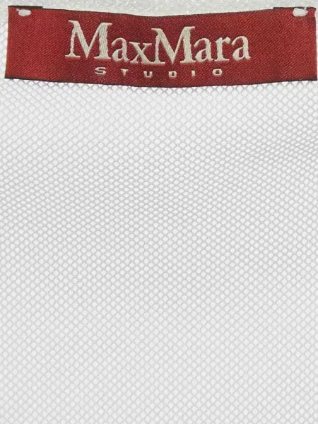 Top Max Mara plasă alb