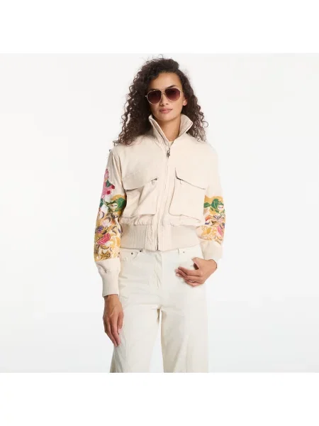 Μπουφάν Desigual Jacket Mozart White S λευκό