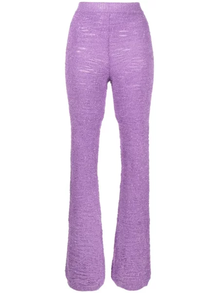 Pantaloni Marco Rambaldi tricotate violet