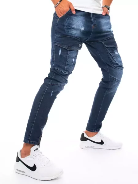 Pantaloni cargo Dstreet albastru