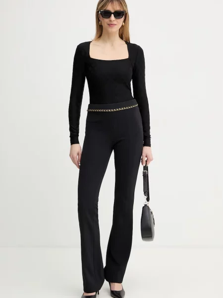 Majica z dolgimi rokavi Guess črna