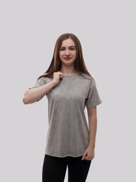 Футболка LUMO світло-сірий віскоза/поліестер сіра