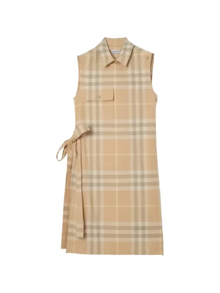Kostkované košilové šaty Burberry