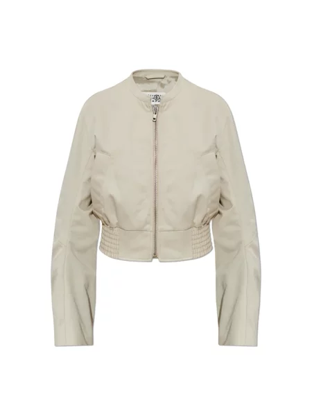 Kurtka bomber Mm6 Maison Margiela beżowy