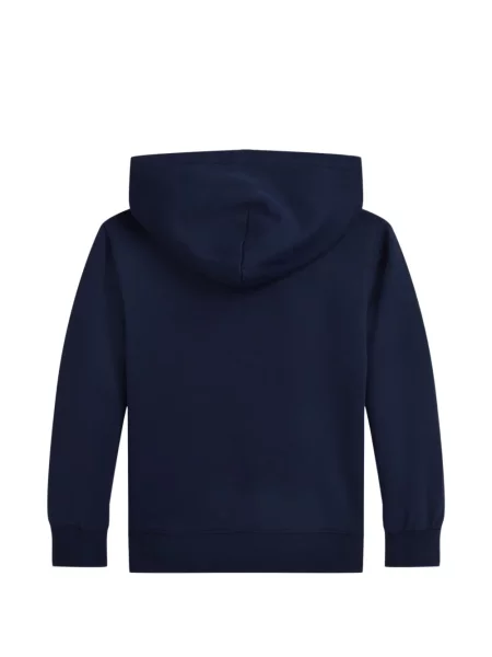 Dětska mikina s kapucí Polo Ralph Lauren modrá