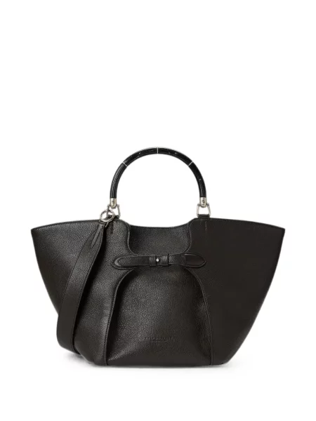 Colier Ralph Lauren Collection din piele negru