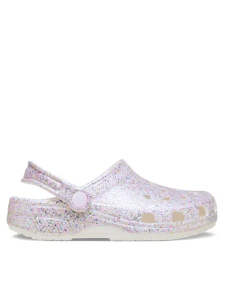 Šľapky Crocs Classic Fantasy Glitter Clog K biela
