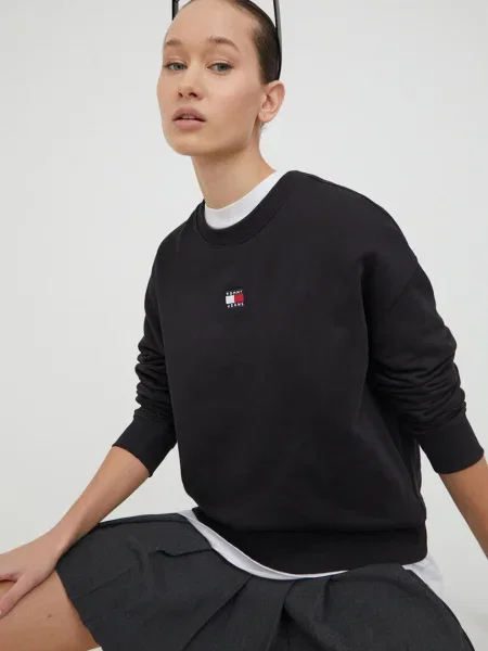 Tommy Jeans hanorac de negru