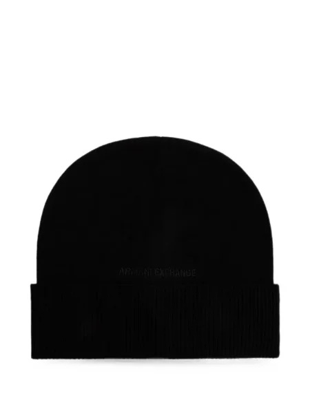Căciulă Armani Exchange cu autograf negru