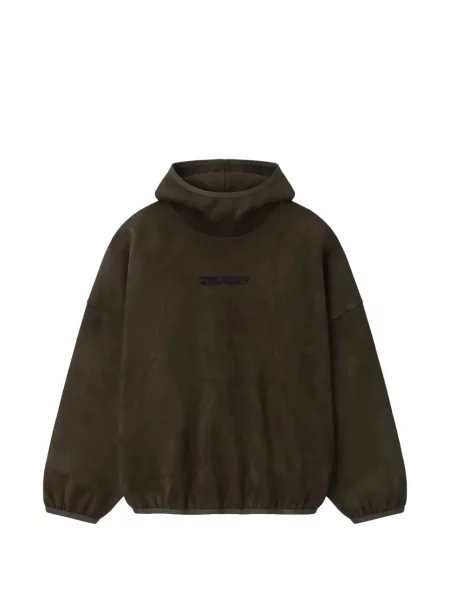 Hanorac cu glugă Fear Of God Essentials din fleece verde