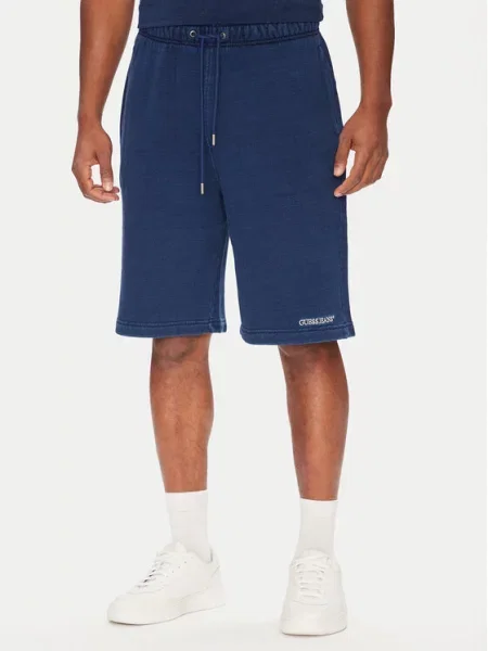 Guess Jeans Pantaloni scurți sport albastru
