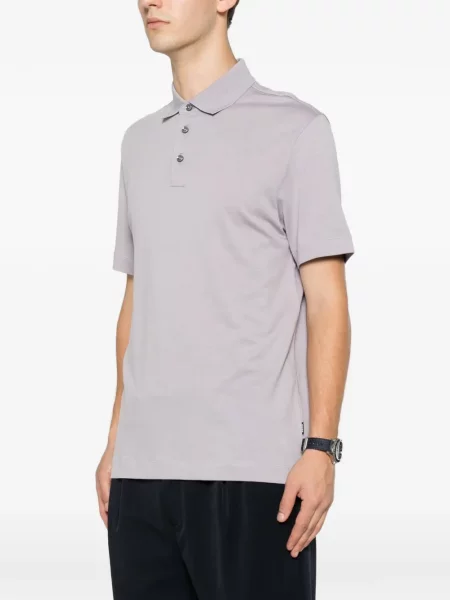 Scurt tricou polo Boss violet