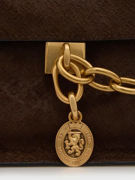Замшева сумка Tommy Hilfiger коричнева