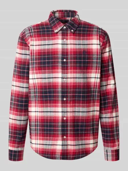 Koszula casualowa o kroju regular fit z kołnierzykiem typu button down Mcneal czerwona
